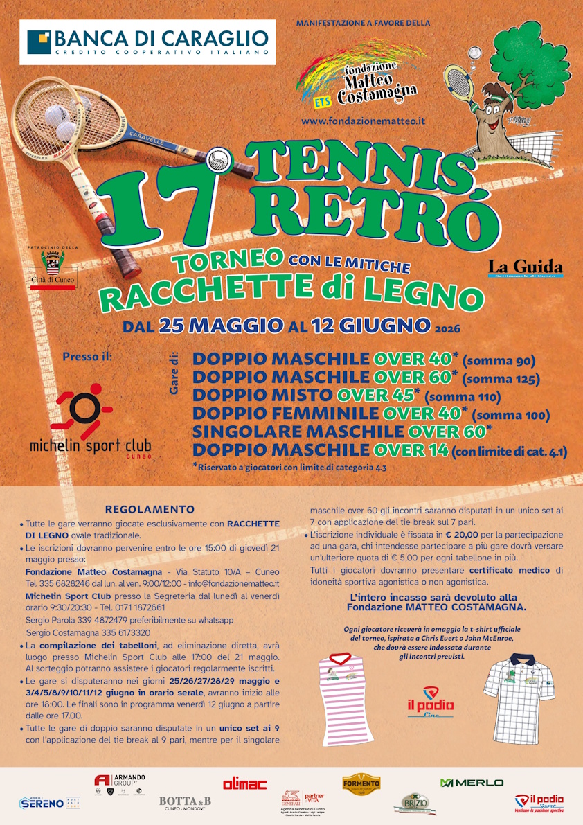 Locandina Tennis Retro 2026
